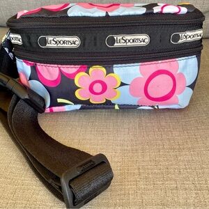 Le Sportsac Floral Daisy Colorful Fanny Pack Bag